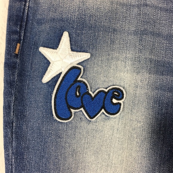 Vanilla Star Mid Rise Skinny Distressed Jeans - Picture 3 of 7